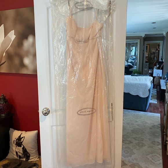 Alfred Angelo Champagne Bridesmaid Dress NWT - Picture 2 of 6